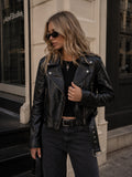 JAQUETA BIKER CITY STREET CINTO PU