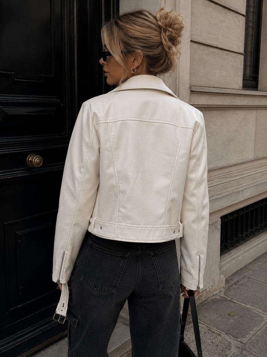 JAQUETA BIKER CITY STREET CINTO PU
